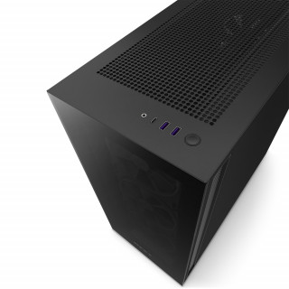 NZXT H7 Elite Fekete (Táp nélküli) ablakos ATX ház PC