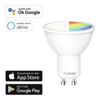 Hama LED WIFI GU10 IZZÓ, 5,5W Otthon