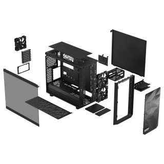 Fractal Design Meshify 2 Lite Tempered Glass Black PC