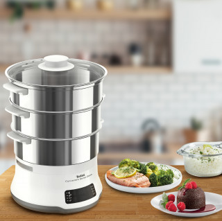 Tefal VC502D10 Convenient Series Deluxe XL fehér-inox ételpároló Otthon