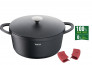 Tefal E2184634 Trattoria öntött alumínium fedős 28 cm-es fekete lábas thumbnail