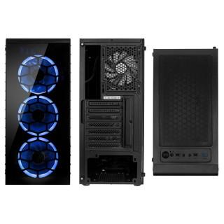 Kolink Observatory Lite RGB ATX Tempered Glass - Black (OBSERVATORY LITE RGB) PC