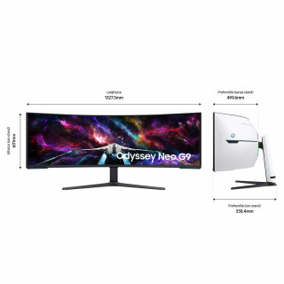 SAMSUNG 57" 4K UWHD VA 32:9 1ms monitor (LS57CG952NUXEN) PC