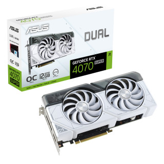 ASUS Dual GeForce RTX 4070 SUPER White OC 12GB GDDR6X (DUAL-RTX4070S-O12G-WHITE) PC