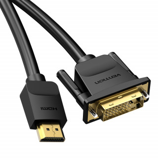 Vention HDMI - DVI átalakító kábel 1m - Fekete (ABFBF) PC