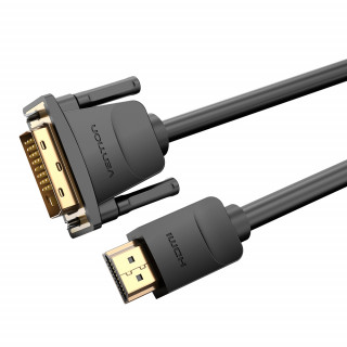 Vention HDMI - DVI átalakító kábel 1m - Fekete (ABFBF) PC