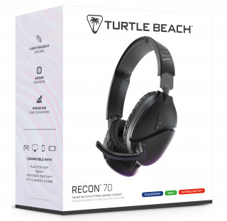 Turtle Beach RECON 70P gaming fejhallgató - Fekete (TBS-3001-05) PC