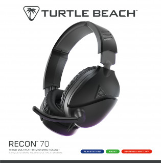 Turtle Beach RECON 70P gaming fejhallgató - Fekete (TBS-3001-05) PC