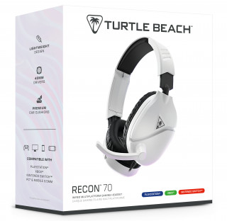 Turtle Beach RECON 70P gaming fejhallgató - Fehér (TBS-3001-15) PC