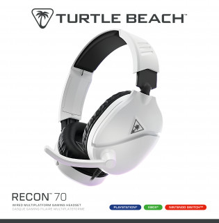 Turtle Beach RECON 70P gaming fejhallgató - Fehér (TBS-3001-15) PC