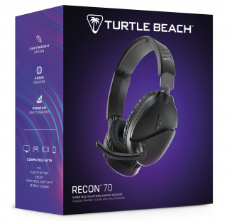 Turtle Beach RECON 70 gaming fejhallgató - Fekete (TBS-5001-05) PC