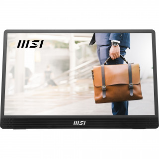 MSI Monitor Business PRO MP161 E2, 15,6" FHD 1920x1080, IPS, 250 cd/m2, 16:9, 60 Hz, 4ms, 2x USB-C, miniHDMI, Gray PC