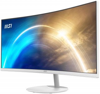 MSI Monitor Business PRO MP341CQW Ívelt 34" QHD, 3440x1440, 100Hz VA 21:9, 3000:1 CR, 300cd/m2, 4 ms, HDMI, DP, White PC