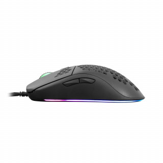 WHITE SHARK GM-5007B GALAHAD gamer egér, fekete, 6400 dpi PC