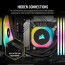 CORSAIR CPU hűtő iCUE LINK H100i RGB AIO (vízhűtés), 2 Ventilátorots, LGA1700 támogatással, fekete thumbnail