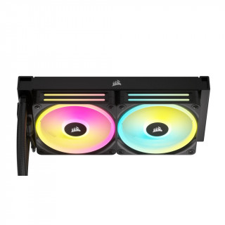 CORSAIR CPU hűtő iCUE LINK H100i RGB AIO (vízhűtés), 2 Ventilátorots, LGA1700 támogatással, fekete PC