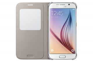 Samsung EF-CG920BFE Arany S View Flip Tok Galaxy S6 Mobil