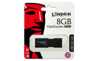 Kingston 8GB USB3.0 Fekete (DT100G3/8GB) Flash Drive PC