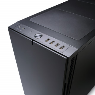 Fractal Design Define R5 Blackout Edition ablakos Fekete (Táp nélküli) ATX ház PC