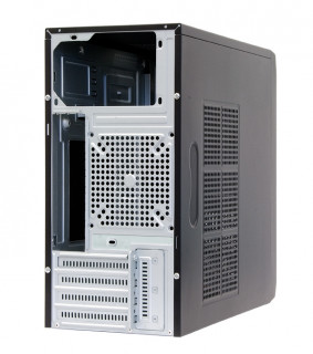 Chieftec HT-01B-OP Libra szériás táp nélküli fekete mATX ház PC