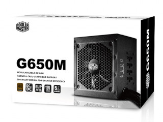 Cooler Master G650M 650W PFC 12 cm ventillátorral dobozos tápegység PC