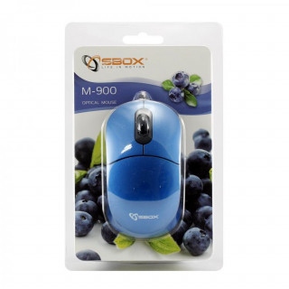 Sbox M-900BB USB kék egér PC