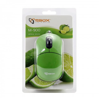 Sbox M-900G USB lime egér PC