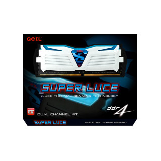 GeIL DDR4 2400MHz 8 GB Super Luce Frost LED Blue CL16 KIT (2x4GB) (GLWB48GB2400C16DC) PC