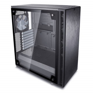 Fractal Design Define C TG Fekete ablakos (Táp nélküli) ATX ház PC