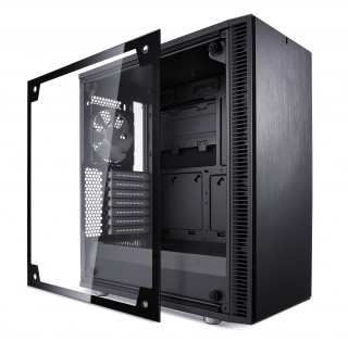 Fractal Design Define C TG Fekete ablakos (Táp nélküli) ATX ház PC