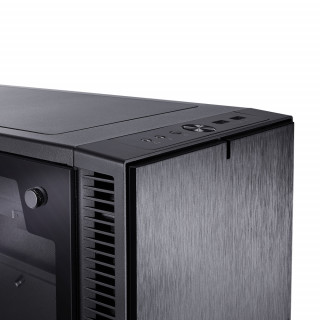 Fractal Design Define C TG Fekete ablakos (Táp nélküli) ATX ház PC