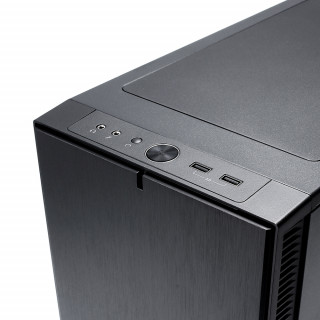 Fractal Design Define C TG Fekete ablakos (Táp nélküli) ATX ház PC