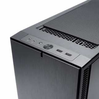 Fractal Design Define C TG Fekete ablakos (Táp nélküli) ATX ház PC