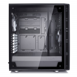 Fractal Design Define C TG Fekete ablakos (Táp nélküli) ATX ház PC