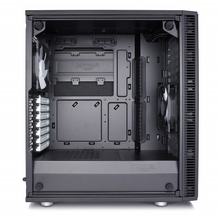 Fractal Design Define C TG Fekete ablakos (Táp nélküli) ATX ház PC