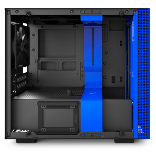 NZXT H200I Fekete-Kék (Táp nélküli) ablakos mini-ITX ház PC