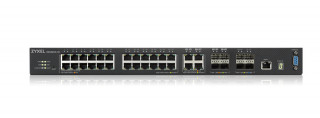 ZyXEL XGS4600-32 24port GbE LAN 4port GbE combo SFP/RJ45 4port 10GbE SFP+ L2+ L3+ menedzselhető, stackelhető switch PC