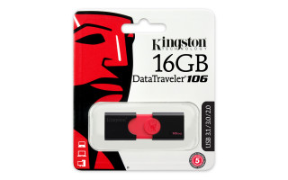 Kingston 16GB USB3.0 Fekete (DT106/16GB) Flash Drive PC