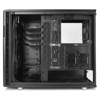 Fractal Design Define R6 Blackout TG Fekete ablakos (Táp nélküli) E-ATX ház PC