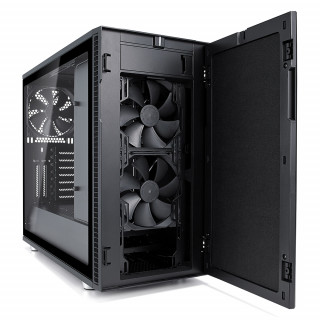 Fractal Design Define R6 Blackout TG Fekete ablakos (Táp nélküli) E-ATX ház PC