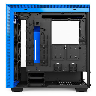 NZXT H700 Fekete-Kék (Táp nélküli) ablakos ATX ház PC