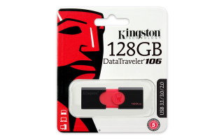 Kingston 128GB USB3.0 Fekete (DT106/128GB) Flash Drive PC