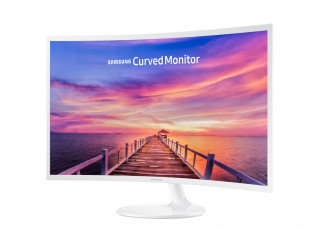 Samsung 31,5" C32F391FWU LED HDMI Display port ívelt kijelzős fehér monitor PC