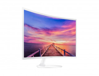 Samsung 31,5" C32F391FWU LED HDMI Display port ívelt kijelzős fehér monitor PC