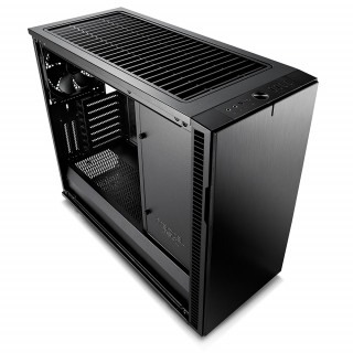 Fractal Design Define R6 USB-C Blackout TG Fekete ablakos (Táp nélküli) E-ATX ház PC