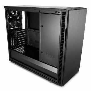 Fractal Design Define R6 USB-C Blackout TG Fekete ablakos (Táp nélküli) E-ATX ház PC