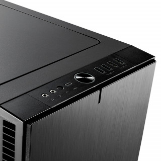 Fractal Design Define R6 USB-C Blackout TG Fekete ablakos (Táp nélküli) E-ATX ház PC