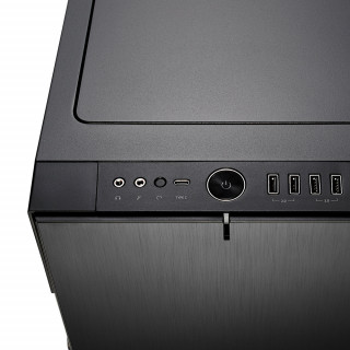 Fractal Design Define R6 USB-C Blackout TG Fekete ablakos (Táp nélküli) E-ATX ház PC