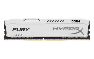 Kingston 8GB/2400MHz DDR-4 1Rx8 HyperX FURY fehér (HX424C15FW2/8) memória PC