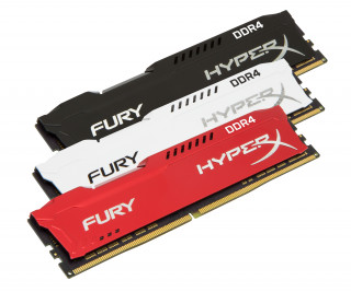 Kingston 8GB/2400MHz DDR-4 1Rx8 HyperX FURY fehér (HX424C15FW2/8) memória PC